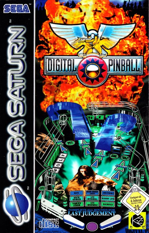Digital Pinball: Last Gladiators box art for Sega Saturn